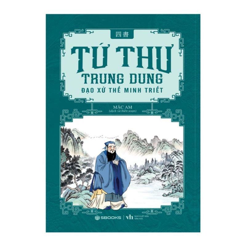 Sách - Combo 4 Cuốn Tứ Thư: Đại Học + Luận Ngữ + Trung Dung + Mạnh Tử - SBOOKS