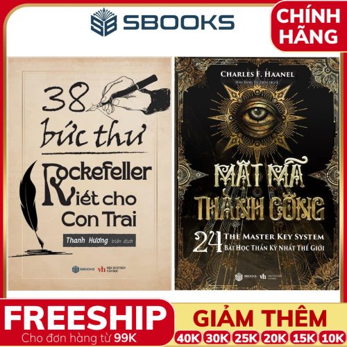 Combo 2 Cuốn Sách: 38 Bức Thư Rockerfeller Viết Cho Con Trai + Mật Mã Thành Công - SBOOKS