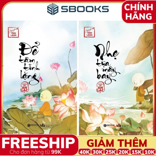 Combo 2 Cuốn Sách: Để Tâm Tĩnh Lặng + Nhẹ Tựa Mây Bay - SBOOKS