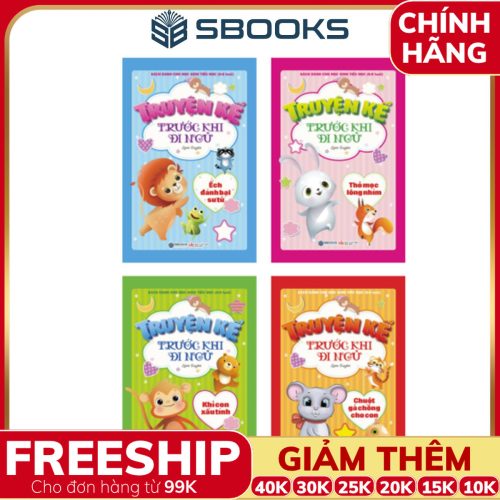 Sách - Bộ 4 Cuốn Truyện Kể Trước Khi Đi Ngủ - SBOOKS