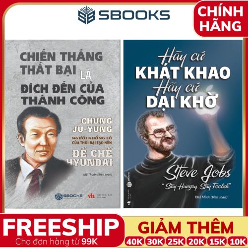 Combo 2 Cuốn Sách: Chiến Thắng Thất Bại Là Đích Đến Của Thành Công + Hãy Cứ Khát Khao Hãy Cứ Dại Khờ - SBOOKS