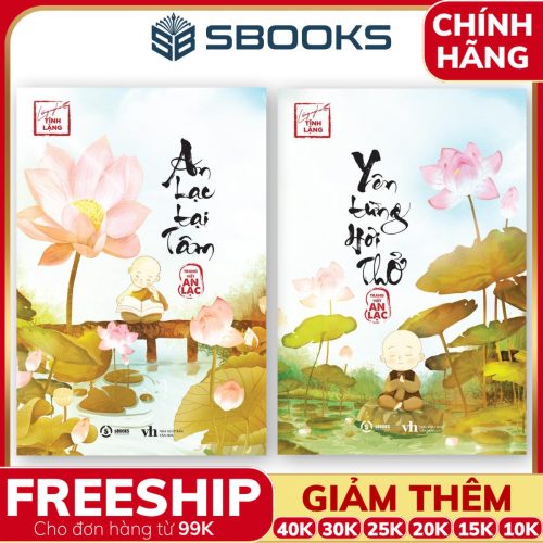 Combo 2 Cuốn Sách: An Lạc Tại Tâm + Yên Từng Hơi Thở (Bộ Lắng Nghe Tĩnh Lặng) - Sbooks