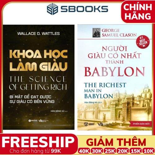 Combo 2 Cuốn Sách: Khoa Học Làm Giàu + Người Giàu Có Nhất Thành Babylon - SBOOKS