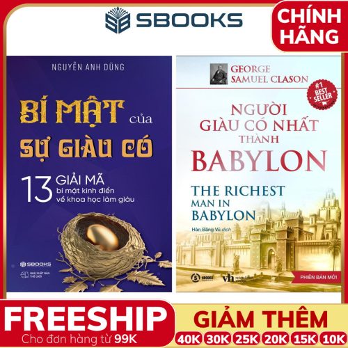 Combo 2 Cuốn Sách: Bí Mật Của Sự Giàu Có + Người Giàu Có Nhất Thành Babylon - SBOOKS