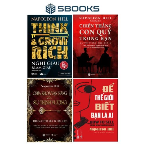 Combo 4 Cuốn Sách: Nghĩ Giàu Làm Giàu + Chiến Thắng Con Quỷ Trong Bạn + Chìa Khoá Vạn Năng Của Sự Thịnh Vượng + Để Thế Giới Biết Bạn Là Ai - SBOOKS