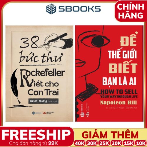 Combo 2 Cuốn Sách: 38 Bức Thư Rockerfeller Viết Cho Con Trai + Để Thế Giới Biết Bạn Là Ai - SBOOKS