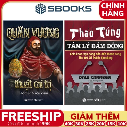Combo 2 Cuốn Sách: Quân Vương + Thao Túng Tâm Lý Đám Đông - SBOOKS