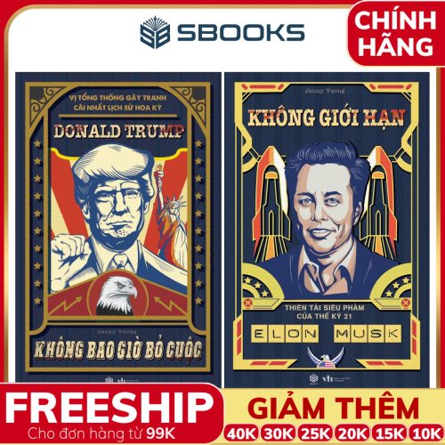 Combo 2 Cuốn Sách: Không Bao Giờ Bỏ Cuộc + Không Giới Hạn - SBOOKS