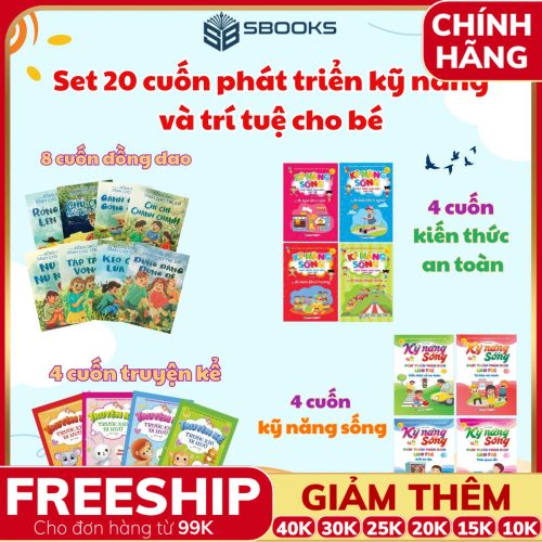 Sách Combo 20 Cuốn Sách Thiếu Nhi - SBOOKS