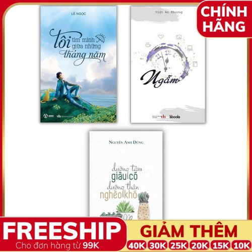 Combo 3 Cuốn Sách Dưỡng Tâm + Ngẫm + Tôi Tìm Mình Giữa Tháng Năm (Sbooks)