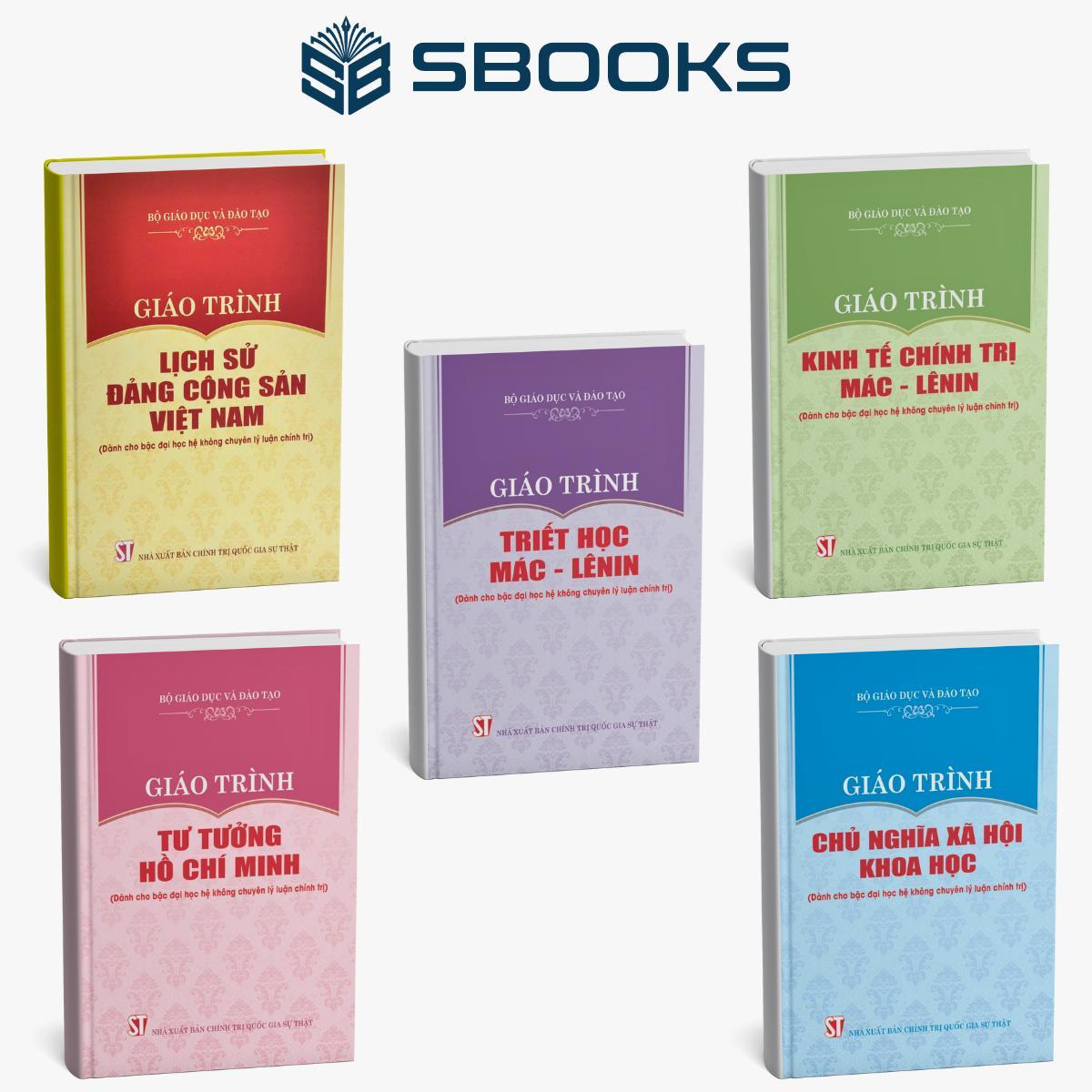Sách - Combo 5 cuốn Giáo Trình Triết Học Mác Lênin (Dành cho bậc Đại học hệ không chuyên Lý luận chính trị) - SBOOKS