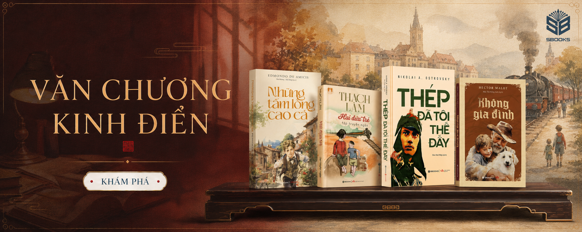 Sách văn học tiểu thuyết truyện ngắn SBOOKS