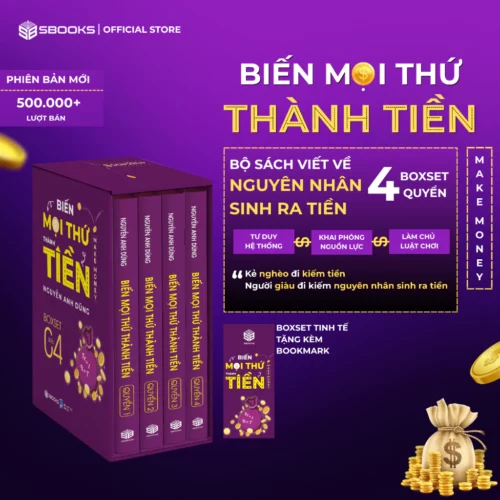 Boxset 4 Cuốn Biến Mọi Thứ Thành Tiền (Quyển 1+2+3+ 4) - Nguyễn Anh Dũng - SBOOKS